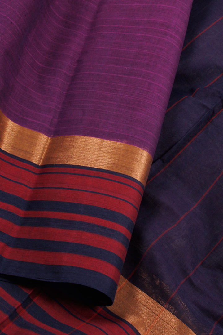 Purple Negamam Cotton Saree 10059958