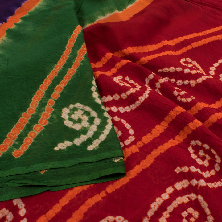 Handcrafted Bandhani Mulmul Cotton Saree 10055014