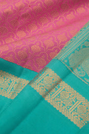 Pure Zari Bridal Korvai Kanjivaram Silk Saree 10058730