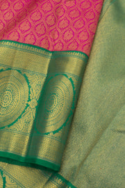 Pure Zari Bridal Korvai Kanjivaram Silk Saree 10058737