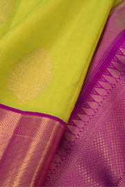 Sheen Green Pure Zari Korvai Kanjivaram Silk Saree 10060011