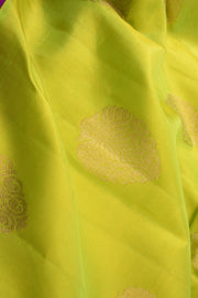 Sheen Green Pure Zari Korvai Kanjivaram Silk Saree 10060011