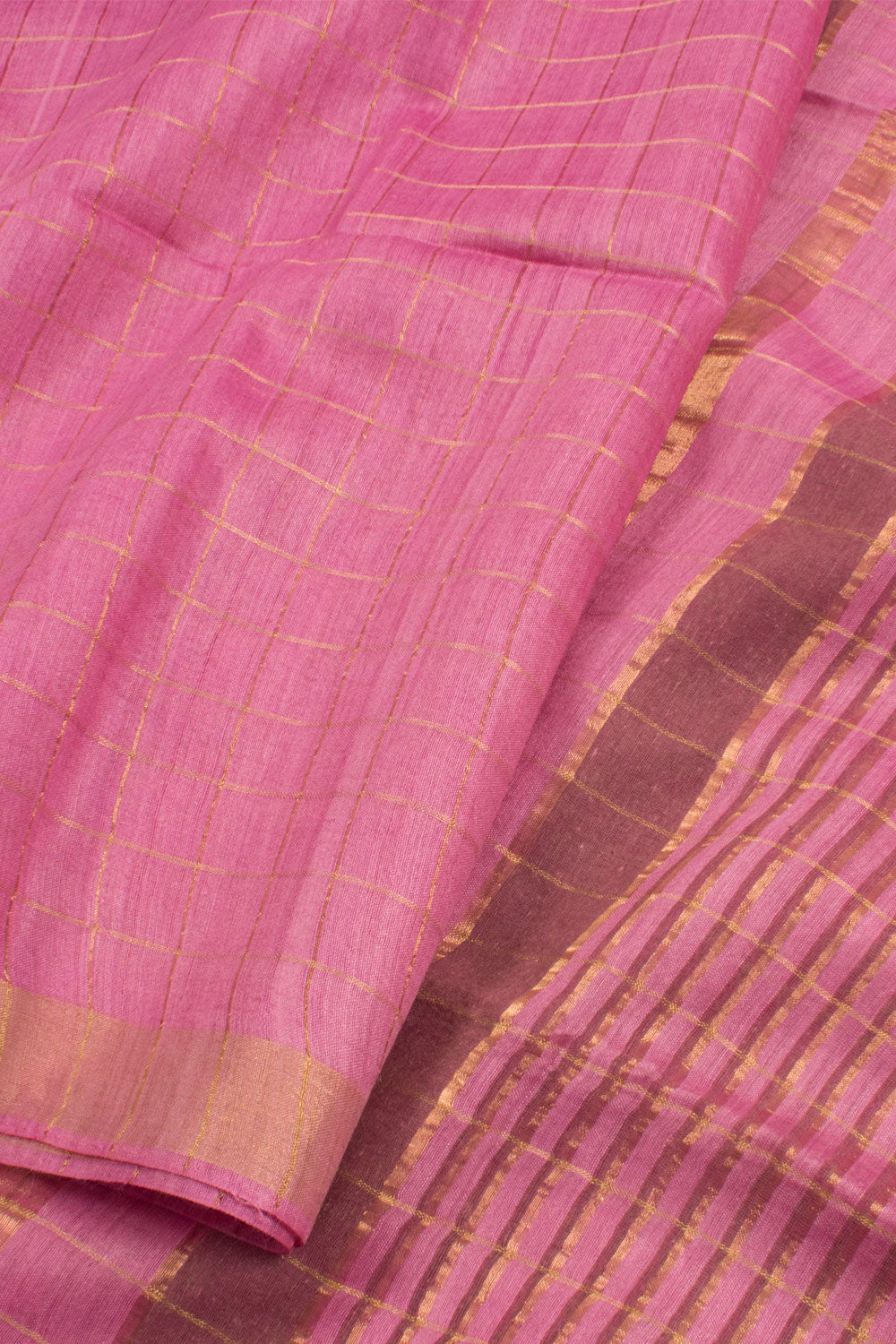 Pink Bengal Kosa Silk Saree 10059314