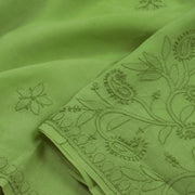 Chikankari Embroidered Cotton Saree 10055261