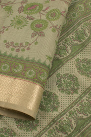Hand Block Printed Silk Cotton Saree 10059297