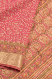 Hand Block Printed Silk Cotton Saree 10059298