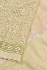 Hand Block Printed Silk Cotton Saree 10059299