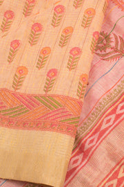 Hand Block Printed Silk Cotton Saree 10059301