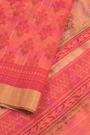 Hand Block Printed Silk Cotton Saree 10059303