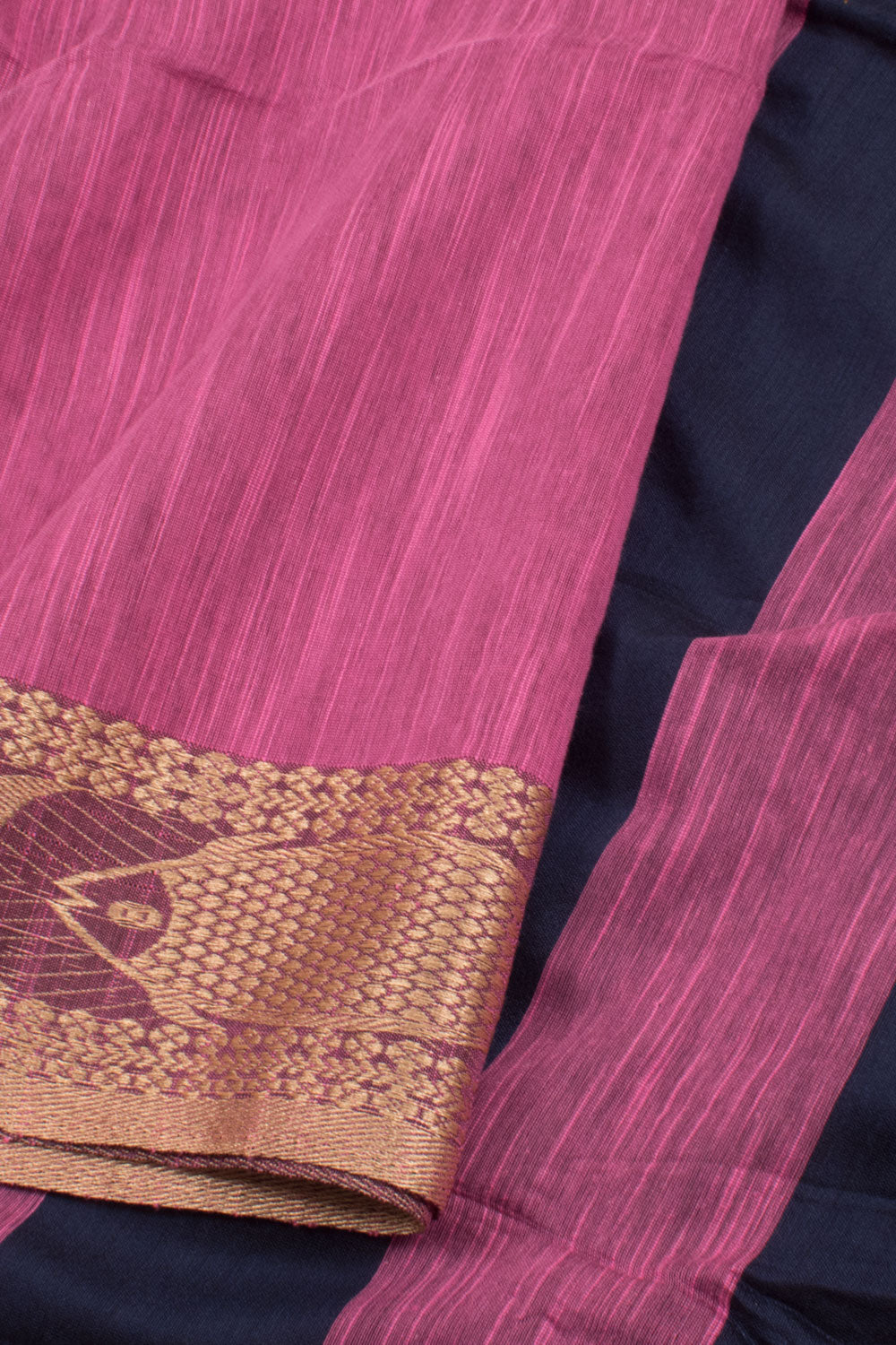 Pink Bengal Cotton Saree 10059340
