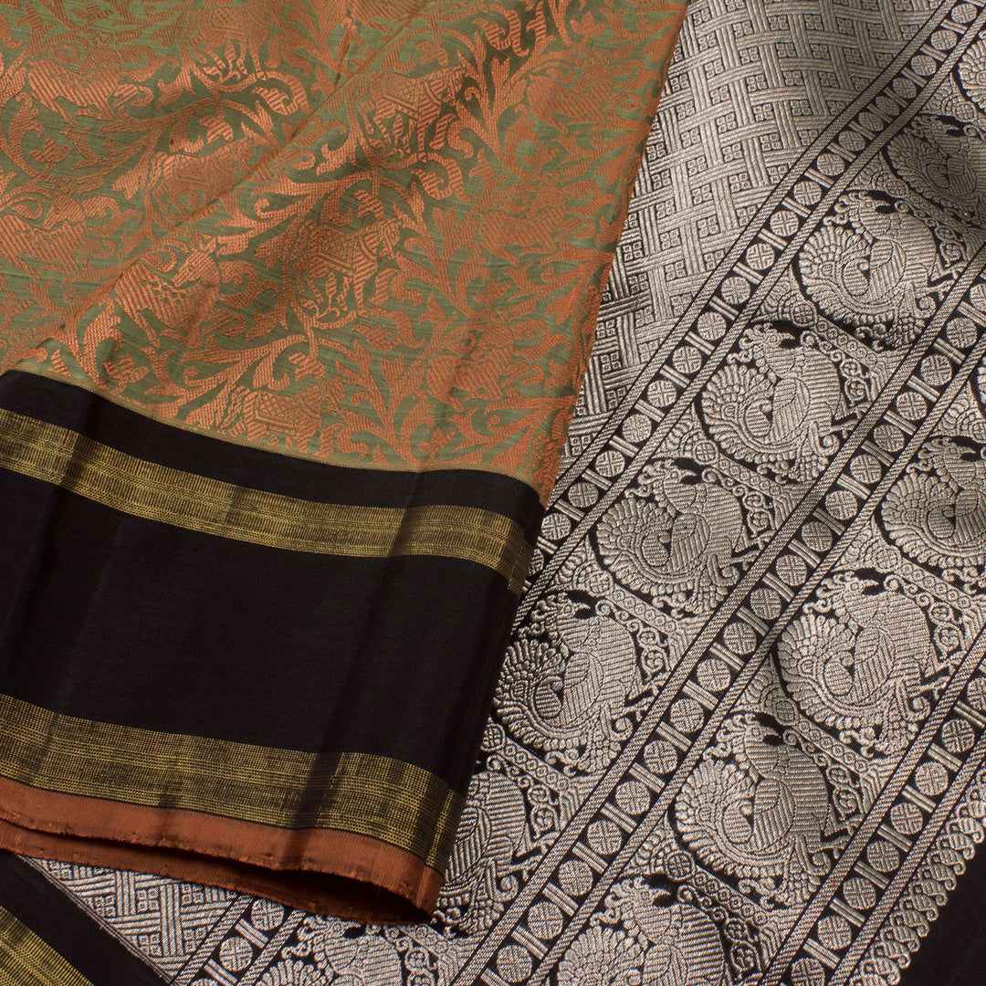 Handloom Threadwork Kanchipuram Jacquard Silk Saree 10055214