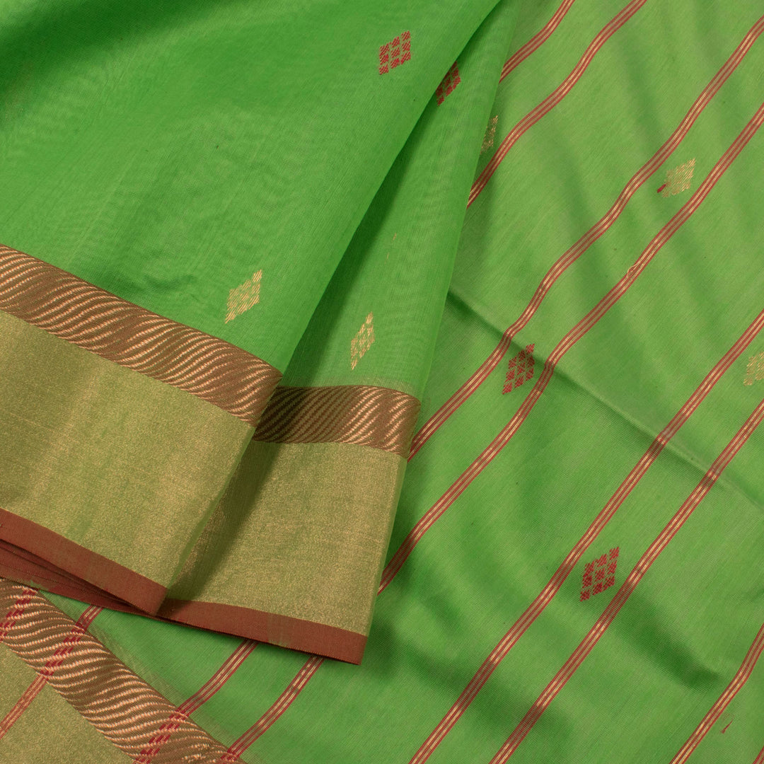 Handloom Maheshwari Silk Cotton Saree 10055314