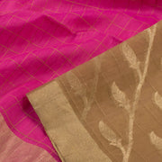 Pink Handloom Chanderi Saree 10055322