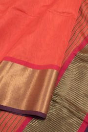 Handloom Maheshwari Silk Cotton Saree 10058825