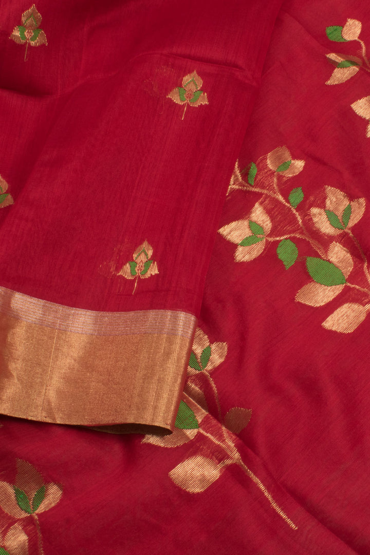 Handloom Chanderi Silk Cotton Saree 10058920