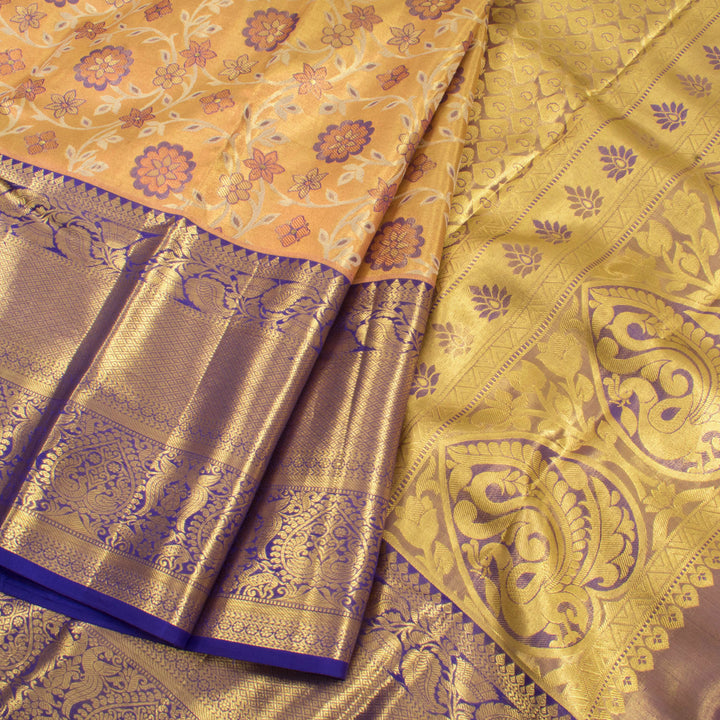 Pure Tissue Silk Bridal Jacquard Kanjivaram Saree 10056615