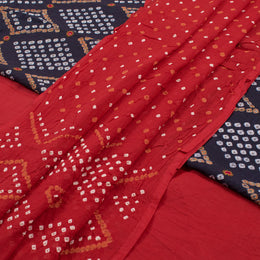 Handcrafted Bandhani Cotton Salwar Suit Material 10050788