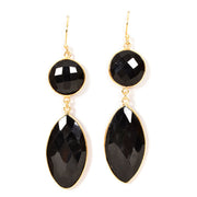 Handcrafted Alloy Metal and Cutstone Earrings 10006578