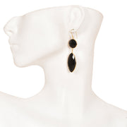 Handcrafted Alloy Metal and Cutstone Earrings 10006578