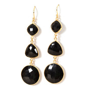 Handcrafted Alloy Metal and Cutstone Earrings 10006579