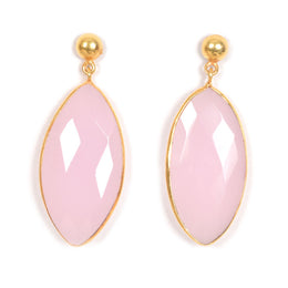 Handcrafted Alloy Metal and Cutstone Earrings 10006584