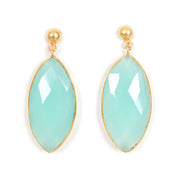 Handcrafted Alloy Metal and Cutstone Earrings 10006585