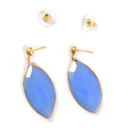 Handcrafted Alloy Metal and Cutstone Earrings 10006587