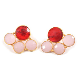 Handcrafted Multistone Drop Earrings 10008771