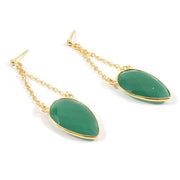 Handcrafted Alloy Metal and Cutstone Earrings 10008773