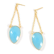 Handcrafted Alloy Metal and Cutstone Earrings 10008774