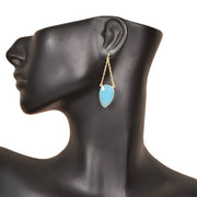 Handcrafted Alloy Metal and Cutstone Earrings 10008774