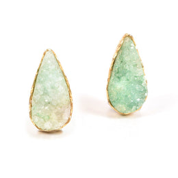 Handcrafted Alloy Metal and Druzy Earrings 10021838