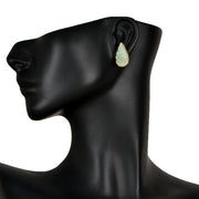 Handcrafted Alloy Metal and Druzy Earrings 10021838