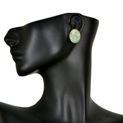 Handcrafted Alloy Metal and Druzy Earrings 10021844