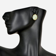 Handcrafted Alloy Metal and Druzy Earrings 10021846