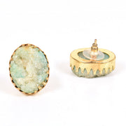 Handcrafted Alloy Metal and Druzy Earrings 10021846