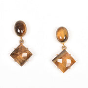 Handcrafted Alloy Metal and Cutstone Earrings 10021848