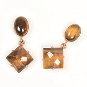 Handcrafted Alloy Metal and Cutstone Earrings 10021848