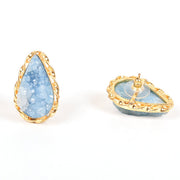 Handcrafted Alloy Metal and Druzy Earrings 10021857