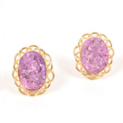 Handcrafted Alloy Metal and Druzy Earrings 10021858