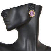 Handcrafted Alloy Metal and Druzy Earrings 10021858