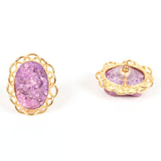 Handcrafted Alloy Metal and Druzy Earrings 10021858