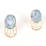 Handcrafted Alloy Metal and Druzy Earrings 10021860