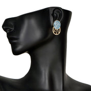 Handcrafted Alloy Metal and Druzy Earrings 10021860