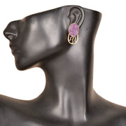 Handcrafted Alloy Metal and Druzy Earrings 10023716