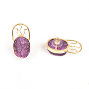 Handcrafted Alloy Metal and Druzy Earrings 10023716