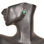 Handcrafted Alloy Metal and Cutstone Earrings 10023718