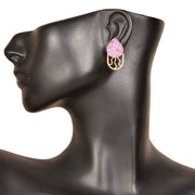 Handcrafted Alloy Metal and Druzy Earrings 10023722