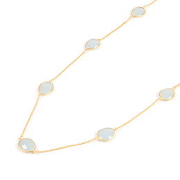 Handcrafted Alloy Metal and Cutstone Necklace 10024732