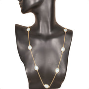 Handcrafted Alloy Metal and Cutstone Necklace 10024732